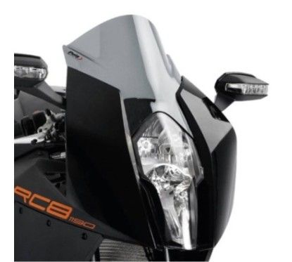 puig z racing windshield for ktm rc8 1190 r 08 15 light smoke