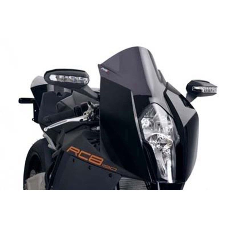 puig z racing windshield for ktm rc8 1190 r 08 15 dark smoke