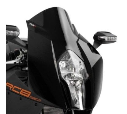 puig z racing windshield for ktm rc8 1190 r 08 15 black