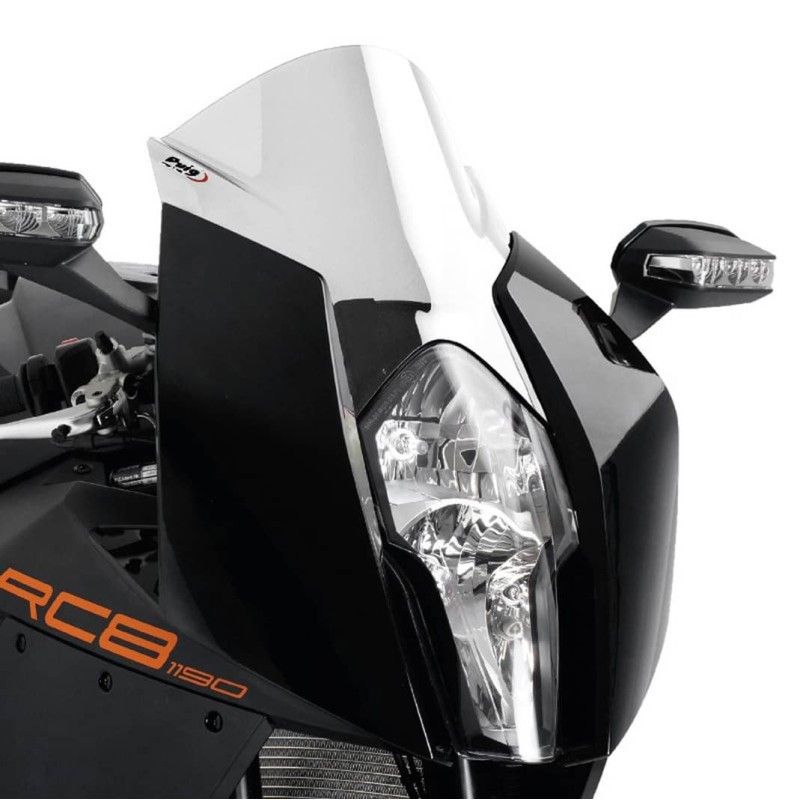 puig z racing windshield for ktm rc8 1190 r 08 15 clear