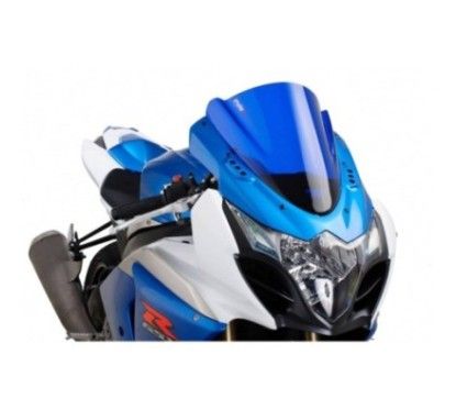 Pare-brise Puig Z Racing bleu pour Suzuki GSX R1000 09-16