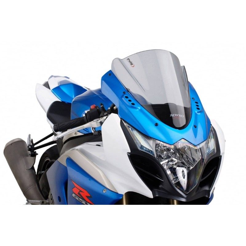 puig z racing windshield for suzuki gsx r1000 09 16 light smoke