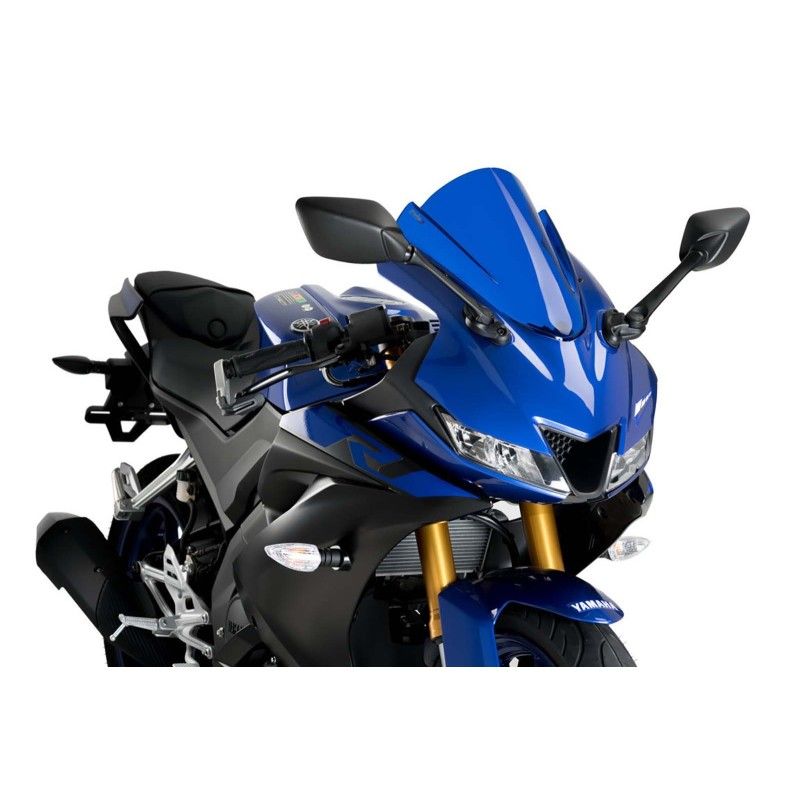 puig z racing screen for yamaha yzf r125 19 22 blue