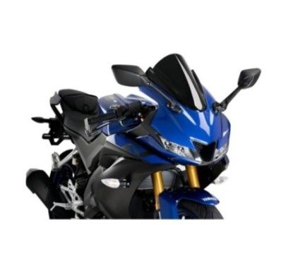 puig z racing windshield for yamaha yzf r125 19 22 black