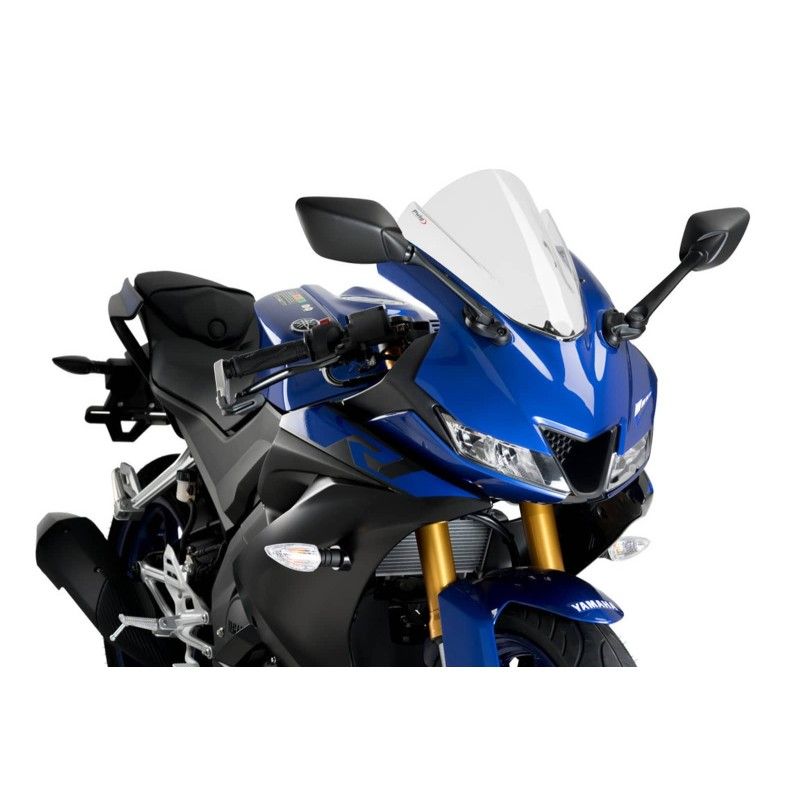 puig z racing windshield for yamaha yzf r125 19 22 clear