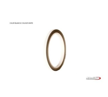 Kit d'autocollants de jantes Puig blancs sans applicateur, 2 roues, dimensions 7x6 mm, pneus 16/18, code 2568b