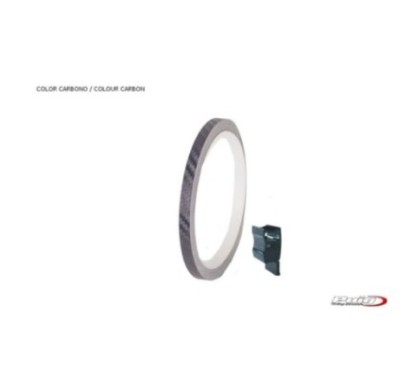 puig adesivi cerchi carbon look striscia con applicatore un kit utilizzabile 2 ruote dimensioni 7x6 mm gomme 16 18