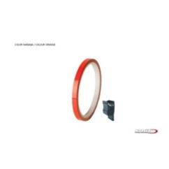 PUIG ADESIVI CERCHI ARANCIONE KTM - Striscia con applicatore - Un kit utilizzabile 2 ruote - Dimensioni: 7x6 mm - Gomme 16-18 - 