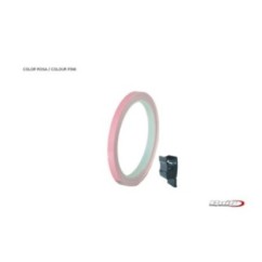 PUIG ADESIVI CERCHI ROSA - Striscia con applicatore - Un kit utilizzabile 2 ruote - Dimensioni: 7x6 mm - Gomme 16-18 - COD. 4542