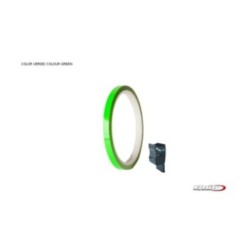 PUIG GREEN RIMS STICKERS - Strip with applicator - One kit that can be used on 2 wheels - Dimensions: 7x6 mm - Tires 16-18 - COD