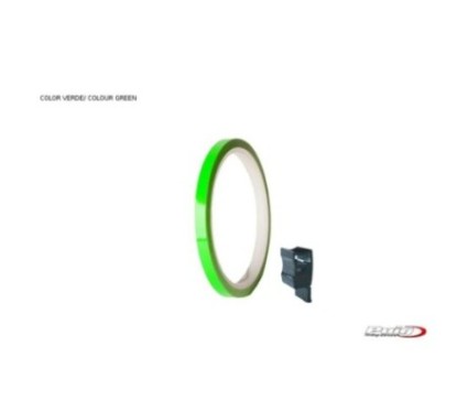 puig stickers rims green stripe with applicator one kit usable 2 wheels size 7x6 mm tires 16 18 cod