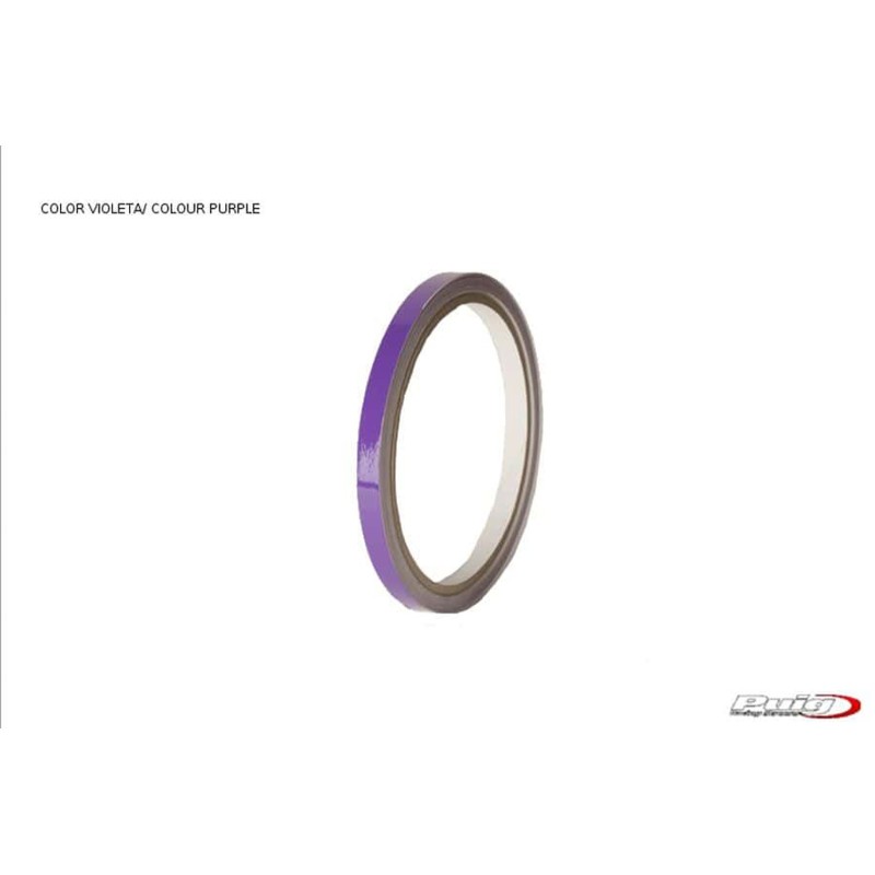 PUIG ADHESIVOS LLANTAS MORADO - Sin aplicador, kit 2 ruedas - Dimensiones: 7x6 mm - NeumAticos 16-18 - COD. 2568L