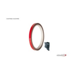 PUIG ADHESIVE RIMS RED - Strip with applicator - One kit that can be used on 2 wheels - Dimensions: 7x6 mm - Tires 16-18 - COD.