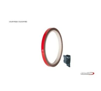 puig adesivi cerchi rosso striscia con applicatore un kit utilizzabile 2 ruote dimensioni 7x6 mm gomme 16 18 cod