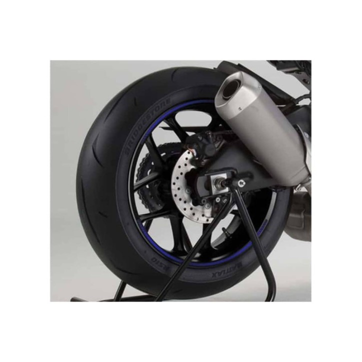 PUIG PREMIUM BLUE FLUO WHEEL STICKERS - Kit with 8 adhesive strips, protects the bike from scratches and UV rays - COD. 8431A