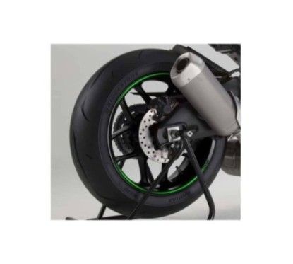 puig premium rim stickers green fluo kit with 8 adhesive strips protects the motorcycle from scratches and UV rays cod 8431v