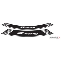 puig adesivi cerchi racing bianco il set consiste di 8 strisce adesive cerchi da 14 e 21 cod 5531b