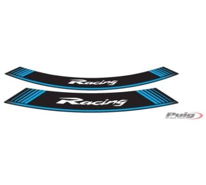 puig adesivi cerchi racing blu il set consiste di 8 strisce adesive cerchi da 14 e 21 cod 5531a