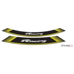 PUIG STICKERS FOR RACING RIMS YELLOW - The set consists of 8 adhesive strips for 14 and 21" rims - COD. 5531G"