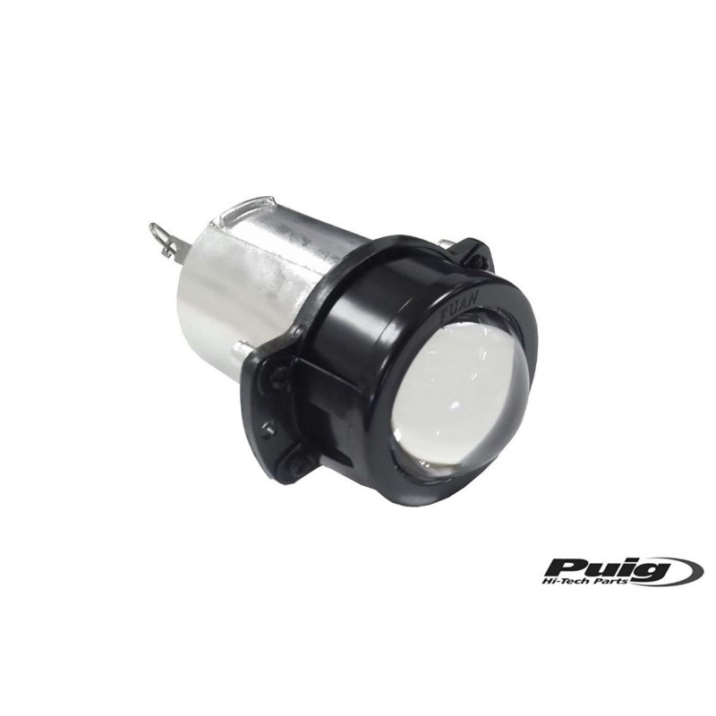 PUIG LUCE E BULBO PER FARI COULEUR NOIR - COD. 5562N - Omologata. Lunghezza: 80mm. Diametro: 50mm. Tensione: 12V. Potenza: 55W.