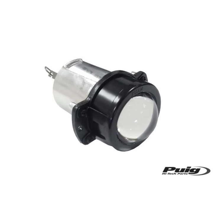 PUIG LUCE E BULBO PER FARI COLORE NERO - COD. 3448N - Omologata. Lunghezza: 130mm. Diametro: 75mm. Tensione: 12V. Potenza: 55W.