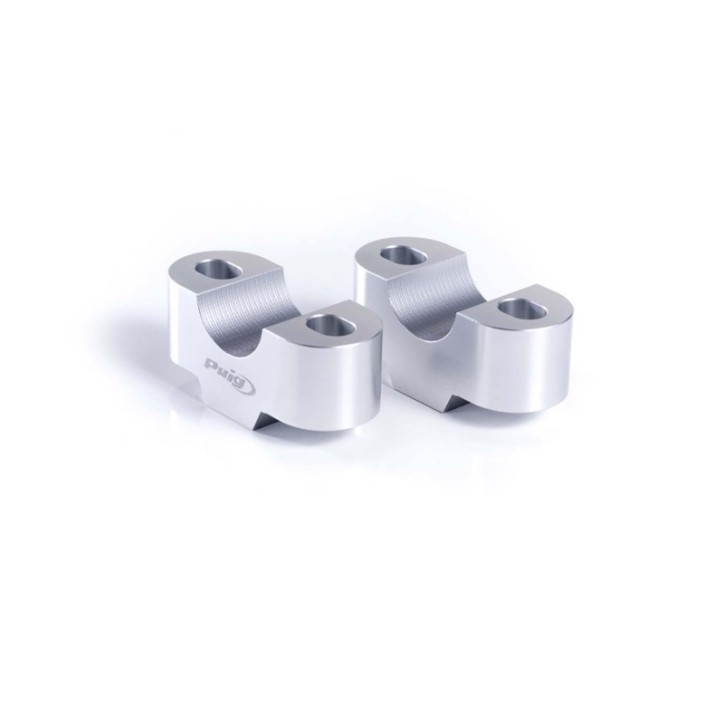 PUIG RISERS POUR GUIDON YAMAHA TRACER 7 GT 21-24 SILVER-3671P