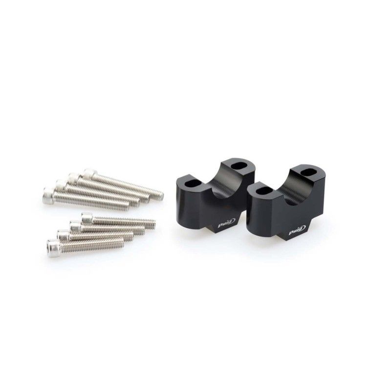 puig handlebar risers for husqvarna norden 22 24 black 3741n