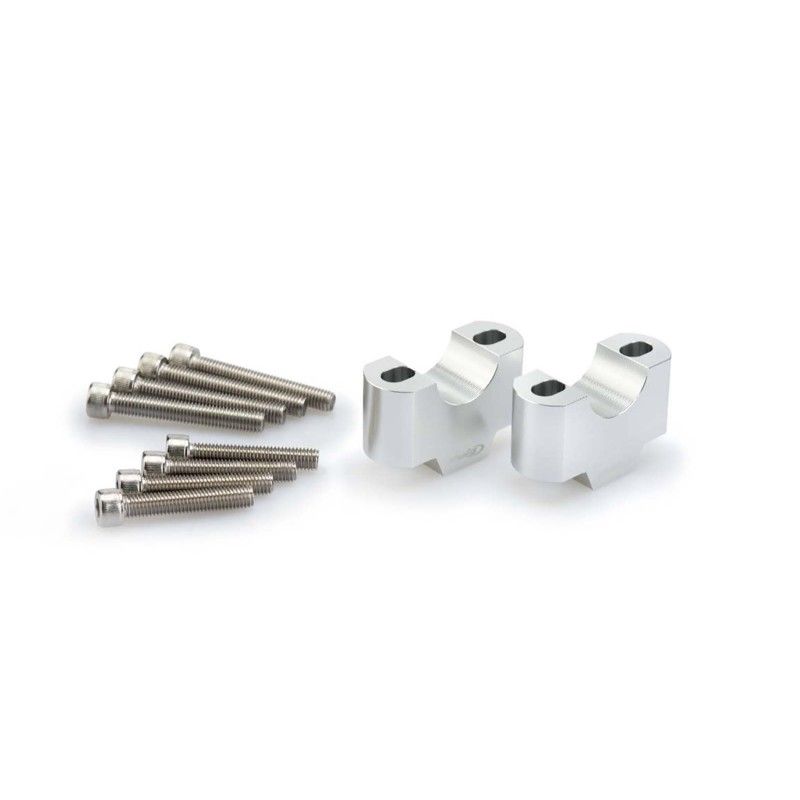 puig handlebar risers for ktm superduke 1290 gt 19 24 silver 3741p
