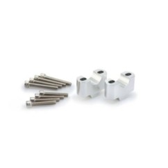 puig risers for handlebars honda africa twin 1100 20 25 silver 3741p