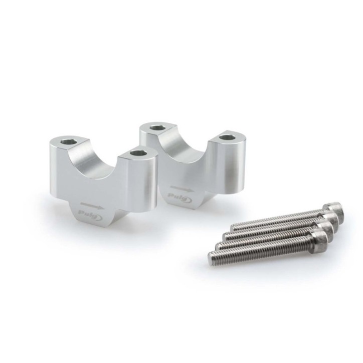 PUIG RISERS PER MANUBRI BMW R1200 GS ADVENTURE 06-16 ARGENT