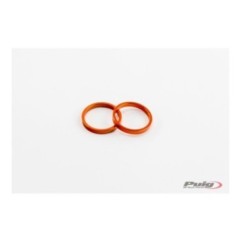 PUIG SPARE PARTS RINGS FOR SHORT BAR ENDS WITH ORANGE RING