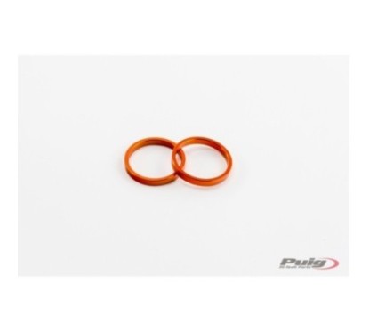 PUIG SPARE PARTS RINGS FOR SHORT BAR ENDS WITH ORANGE RING