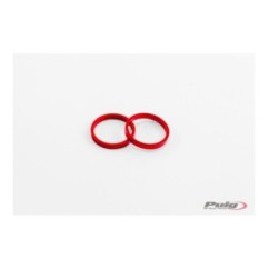 PUIG SPARE PARTS RINGS FOR SHORT BAR ENDS WITH RED RING