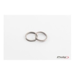 PUIG SPARE PARTS RINGS FOR SHORT BAR ENDS WITH SILVER COLOR RING