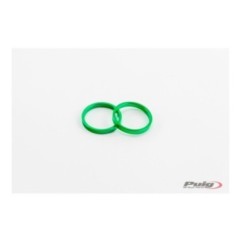 PUIG SPARE PARTS RINGS FOR SHORT BAR ENDS WITH GREEN RING