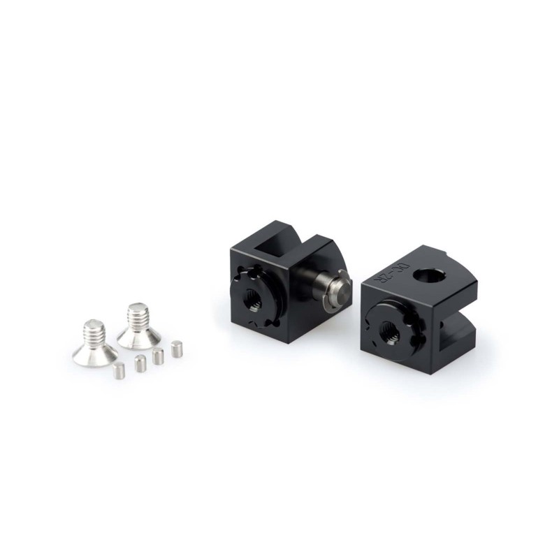 puig adjustable rider pegs adapters yamaha xsr700 21 25 black