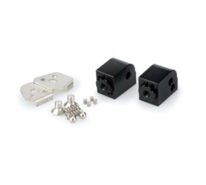 Puig verstellbare Beifahrerfussrastenadapter fur Honda CB500X 13 15, schwarz