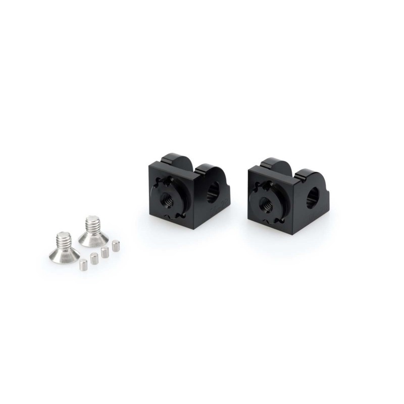 puig adjustable rider pegs adapters for bmw s1000 rr 15 18 black
