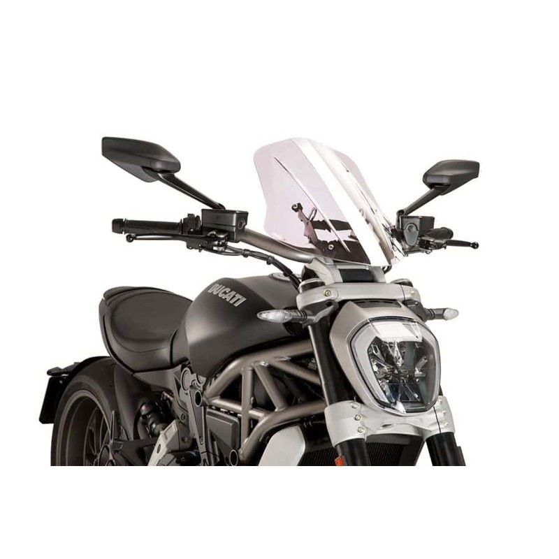 puig cupolino naked ng touring regolabile per ducati x diavel s 16 18 trasparente
