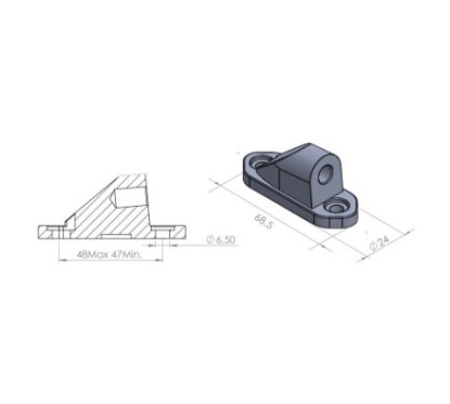 PUIG RSCKSPIEGELADAPTER RECHTS LINKS KAWASAKI ZX-6R 636 NINJA 13-16 SCHWARZ