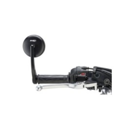 PUIG RIGHT/LEFT REARVIEW MIRROR MOD. BLACK GRAND TRACKER - COD. 9691N - Cup diameter: 94 mm - Approved
