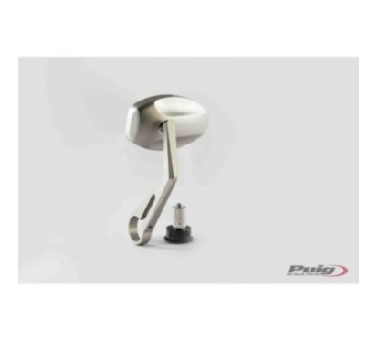 PUIG RIGHT/LEFT REARVIEW MIRROR MOD. MP SILVER - COD. 5220P - Bowl dimensions: 70x170 mm - Adjustable