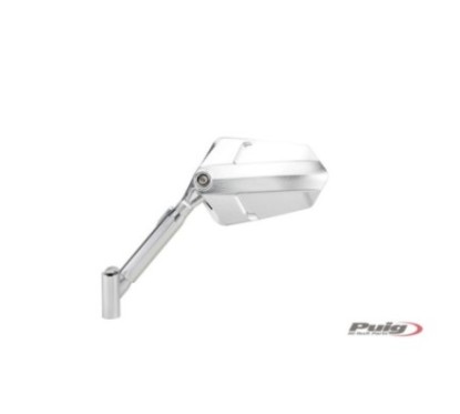 PUIG ESPEJO RETROVISERA DERECHO MOD. EXPLORER ALUMINIO - COD. 010DD - Dimensiones copa: 145x90 mm - Ajustable