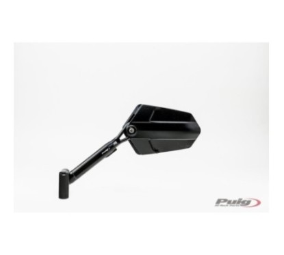 PUIG RIGHT REARVIEW MIRROR MOD. EXPLORER BLACK - COD. 010NN - Cup dimensions: 145x90 mm - Adjustable
