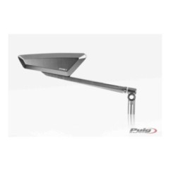 PUIG RIGHT REARVIEW MIRROR MOD. HYPERNAKED ALUMINUM - COD. 9883D - Dimensions: 48x145 mm - Adjustable