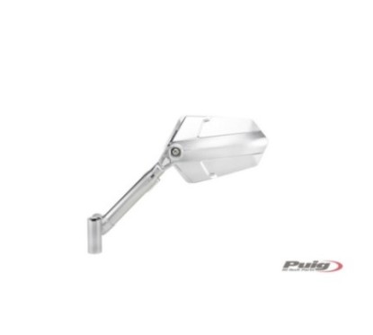 PUIG ESPEJO RETROVISERA IZQUIERDO MOD. EXPLORER ALUMINIO - COD. 014DD - Dimensiones copa: 145x90 mm - Ajustable