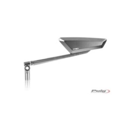 RETROVISEUR GAUCHE PUIG MOD. ALUMINIUM HYPERNAQUE - COD. 9884D - Dimensions : 48x145 mm - Filetage UNIVERSEL