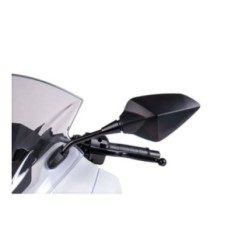 PUIG LEFT REARVIEW MIRROR MOD. RS1 BLACK - COD. 7343N - OFFER - MOUNT ON THE HULL - INCLINATION 30 DEGREES -