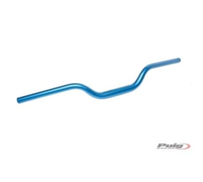 PUIG CONICAL HANDLEBARS COLOR BLUE - Handlebar with conical section, made in ergal - Central diameter: 29mm, terminal: 22mm,