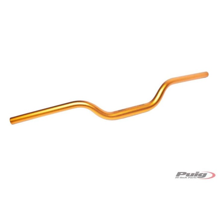 PUIG GOLD COLOR CONICAL HANDLEBAR - Handlebar with conical section, made in ergal - Center diameter: 29mm, end: 22mm,